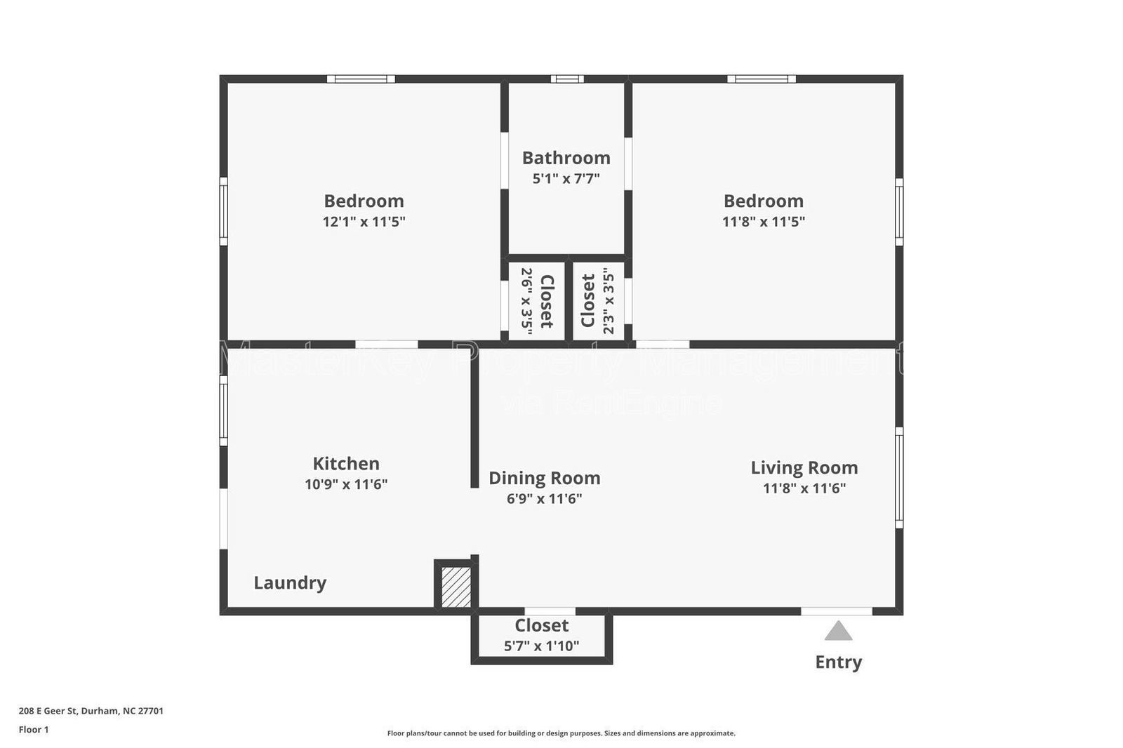 Charming 2-Bedroom, 1 Bathroom Townhome in Durham, NC property image