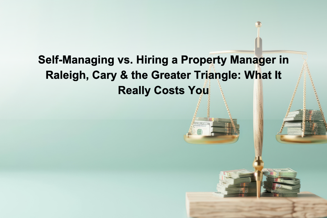 Self-Managing vs. Hiring a Property Manager in Raleigh, Cary & the Greater Triangle: What It Really Costs You